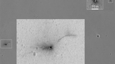 ناسا تنشر صورة جديدة تؤكد اصطدام شيباريلي بسطح المريخ