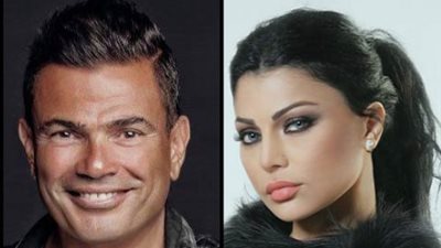 تفاصيل أول مواجهة سينمائية بين عمرو دياب وهيفاء وهبي