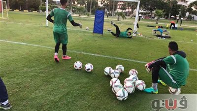 بالصور.. المقاولون يخوض مرانه الصباحي بمعسكر الإسماعيلية