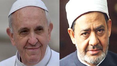 أحمد الطيب يستقبل بابا الفاتيكان بمشيخة الأزهر.. الشهر المقبل