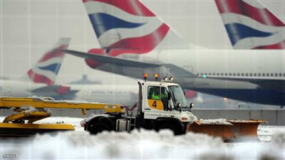 إلغاء 115 رحلة في بريطانيا بسبب سوء الأحوال الجوية