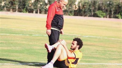 إصابة مروان حمدي مهاجم المقاصة بمران اليوم استعدادا النصر