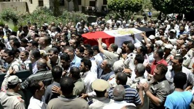 تشييع جثمان شهيد الواجب بسيناء بمقسط رأسه في الغربية