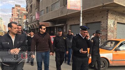 أمن الإسماعيلية تزيل إشغالات شارع المستشفى