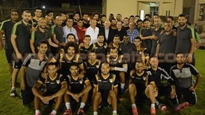 بالصور.. وزير الإنتاج الحربي يشهد تدريبات الفريق قبل لقاء المقاولون