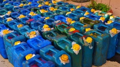 ضبط مليون و474 لتر بنزين وسولار و2661 أسطوانة بوتاجاز قبل بيعها بالسوق السوداء
