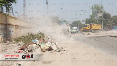 بالصور.. رفع 1800 طن مخلفات بناء بشارع أحمد حلمي