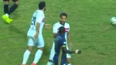 بالفيديو.. «أوكري» يشتبك مع شوقى السعيد في لقاء الزمالك والإنتاج