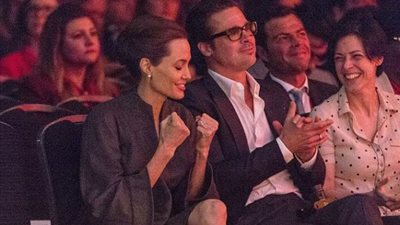 بالصور.. برادبيت يدعم أنجلينا جولي في ختام قمة «مواجهة العنف الجنسي»