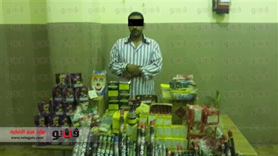 ضبط كميات كبيرة من الألعاب النارية بحوزة ٦ تجار بالجمالية