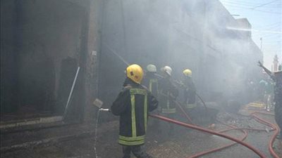 السيطرة على حريق بمجمع تجاري بجمصة