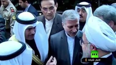 بالفيديو.. لحظة لقاء الرئيس الإيراني مع أمير الكويت