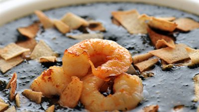 طريقة عمل الملوخية بالجمبرى من مطبخ الشيف أسامة