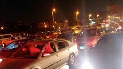 كثافات مرتفعة أعلى كوبري أكتوبر وحادث مروري في طرة