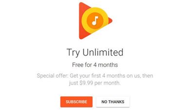 جوجل تهدي مستخدميها 4 أشهر مجانية من الموسيقى