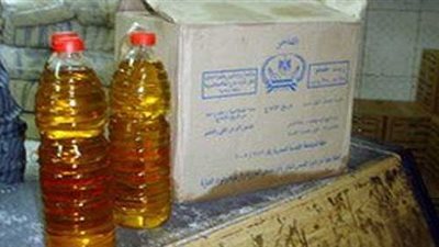 ضبط 6 أطنان زيت تموينى مدعم قبل بيعه فى السوق السوداء بالقليوبية