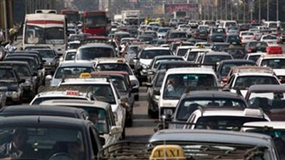 كثافة مرورية أعلى دائري المرج بسبب تصادم سيارتين