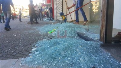 تضرر 25 محلا تجاريًا من الهجوم على البنك الأهلي بالعريش