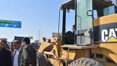 رفع إشغالات شارع الموسيقار محمد عبد الوهاب بغرب القاهرة