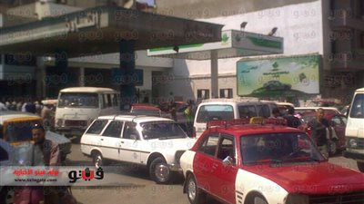 بالصور.. أزمة في بنزين 90 بالشرقية