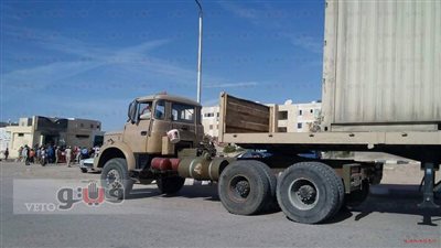 سيارات الجيش المحملة بالسكر تصل منافذ جنوب سيناء