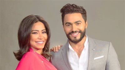 رسالة من تامر حسني لشيرين عبد الوهاب بعد تعاونهما في إعلان فودافون