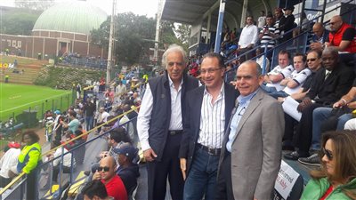 السفير المصري في جنوب أفريقيا يدعم الأهلي أمام بيدفيست