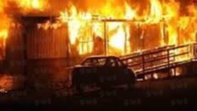 السيطرة على حريق بأرض فضاء في شبرا الخيمة