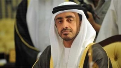 وزير خارجية الإمارات يغادر مطار القاهرة بعد لقاء السيسي