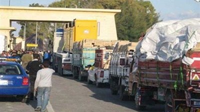 إدخال 30 شاحنة مواد بناء لقطاع غزة