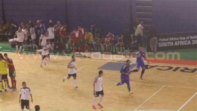 منتخب الصالات يصعد لقبل نهائي أمم أفريقيا بثلاثية في المغرب