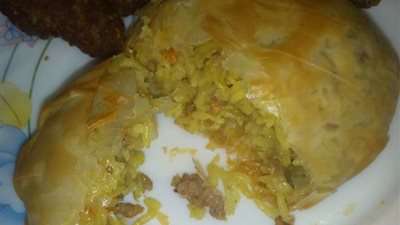 طريقة إعداد الأرز الأوزى باللحم والجلاش من الشيف سناء