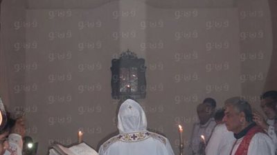 بالصور.. تعامد الشمس على «مذبح» كنيسة مارجرجس بالدقهلية