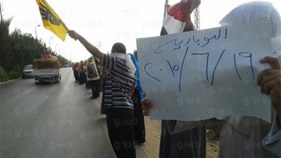 بالصور.. سلسلة بشرية لعناصر الإرهابية بالنوبارية