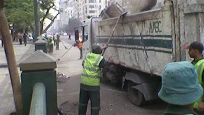 انتشار عمال النظافة بـ