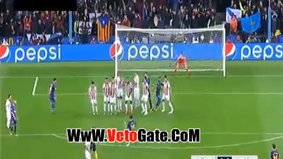 بالفيديو.. ميسي يتقدم لبرشلونة بالهدف الثاني في أولمبياكوس