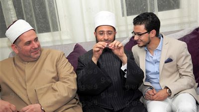 بالصور.. خطوبة مصطفى عاطف بحضور الشيخ أسامة الأزهري