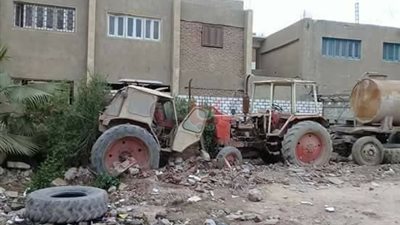 نزاع بين مجلس مدينة إطسا بالفيوم ومركز الشباب على قطعة أرض (صور)