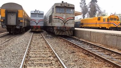 إصابة «سائق» في تصادم قطار بسيارة نصف نقل بالسلام