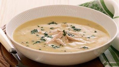 طريقة إعداد شوربة الدجاج بالكريمة والمشروم