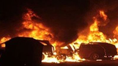 استشهاد وإصابة 4 مجندين في انفجار مدرعة بالشيخ زويد