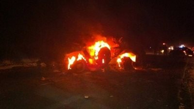 أسماء شهداء ومصابي تفجير مدرعة جنوب الشيخ زويد