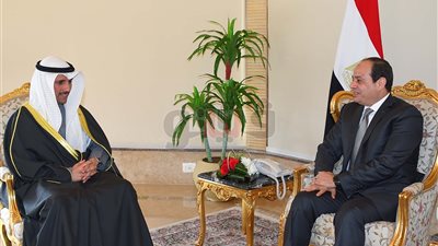 تفاصيل لقاء السيسي ورئيس مجلس الأمة الكويتي لتعزيز وحدة الصف العربي