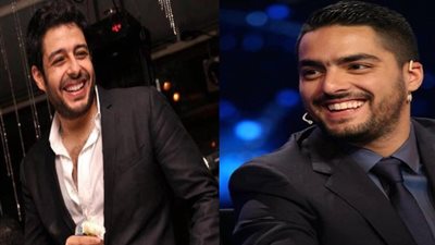 حماقي وحسن الشافعي يغادران مطار القاهرة