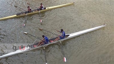 بالصور.. شباب القاهرة والجيزة يتنافسون بمسابقة التجديف في النيل