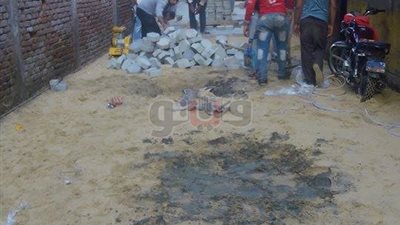بالصور.. مدينة طوخ ترفض استلام بلاط الإنترلوك