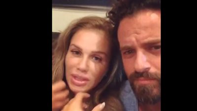 بالفيديو.. نيكول سابا وزوجها يحتفلان بعيد ميلادها