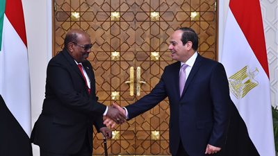 السيسي والبشير يستمعان لفقرة غنائية عن وحدة مصر والسودان