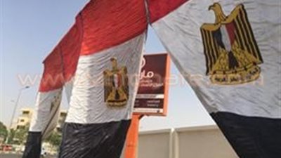 بالصور.. تزيين ميدان «الأبنودي» بالإسماعيلية بأعلام مصر استعدادا لتخليد ذكراه