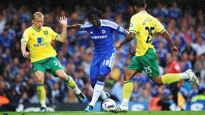 تشيلسي يتعادل سلبيا مع نوريتش سيتي بالشوط الأول